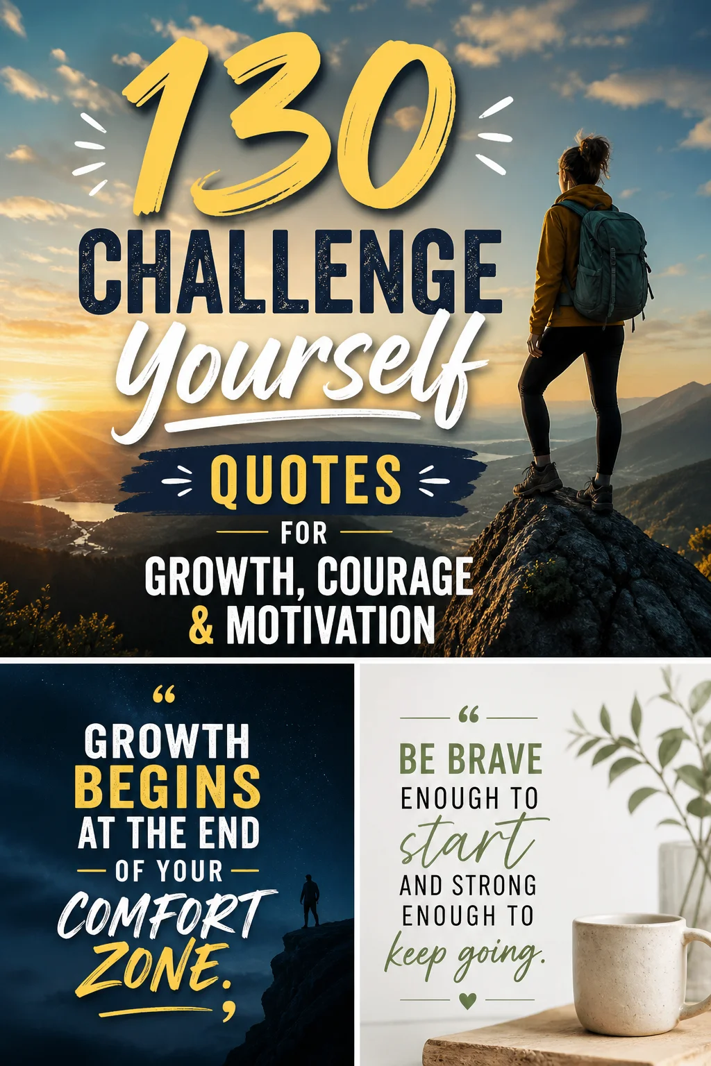 130 Challenge Yourself Quotes for Growth Courage Motivation 3