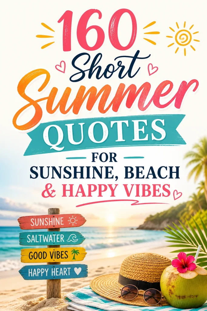 160 Short Summer Quotes for Sunshine Beach Happy Vibes 3