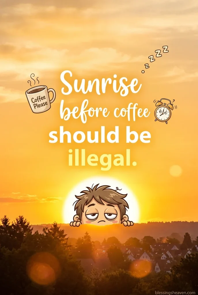 Funny Sunrise Quotes for People Who Are Not Morning People