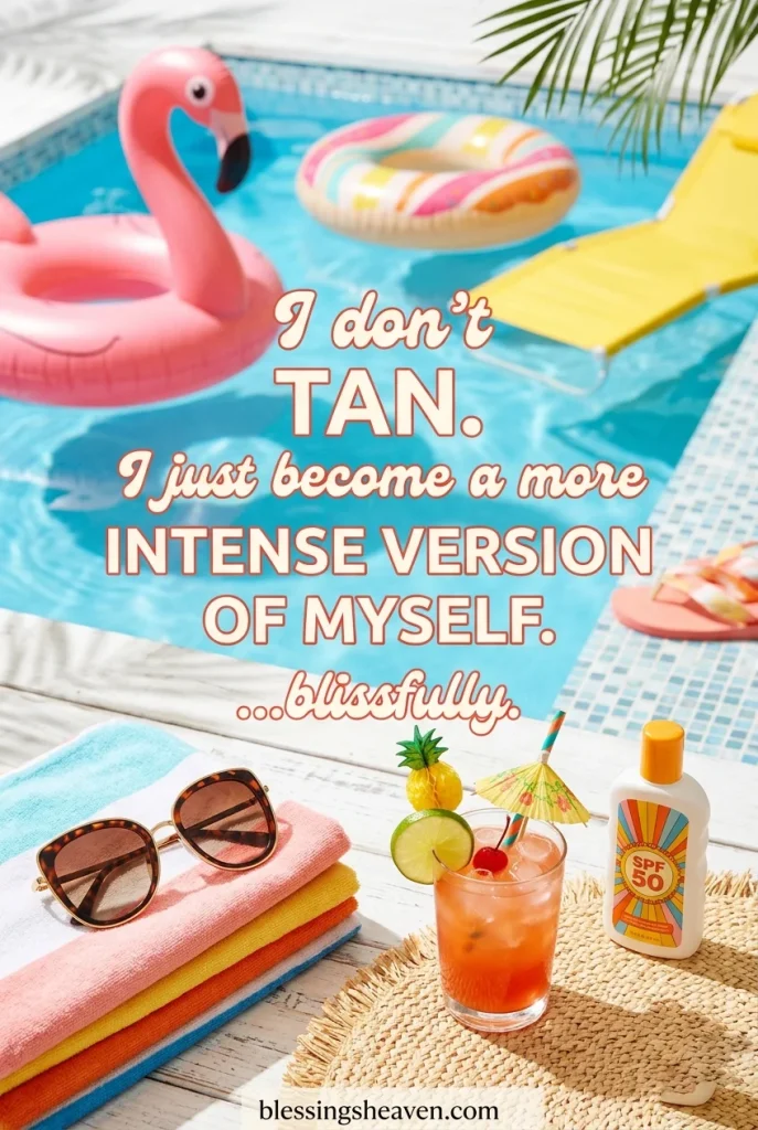 Funny and Playful Sun Kissed Quotes