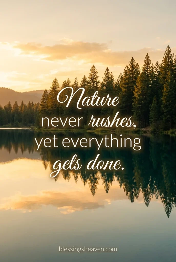 Golden Hour Nature Quotes for Calm and Peace