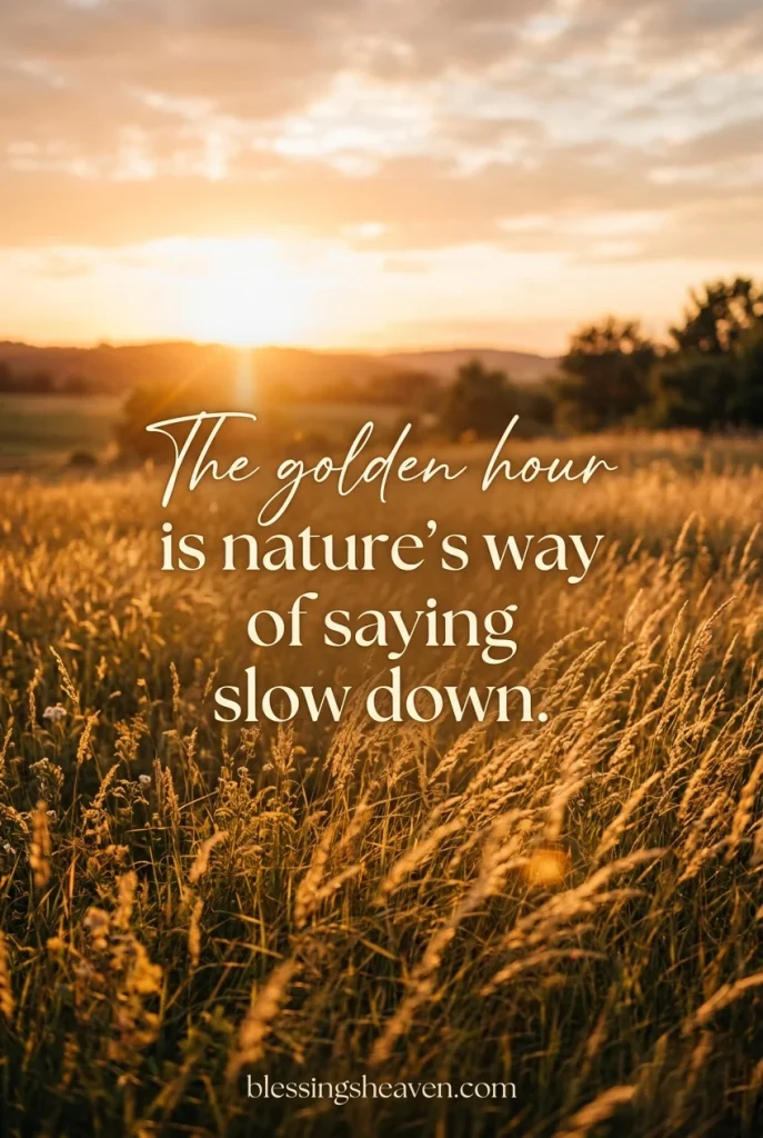 Golden Hour Quotes That Capture Warm Light