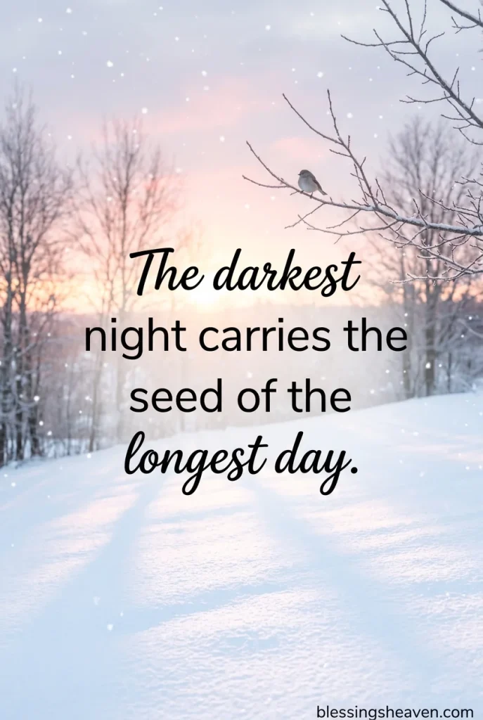 Winter Solstice Quotes Inspirational for New Beginnings