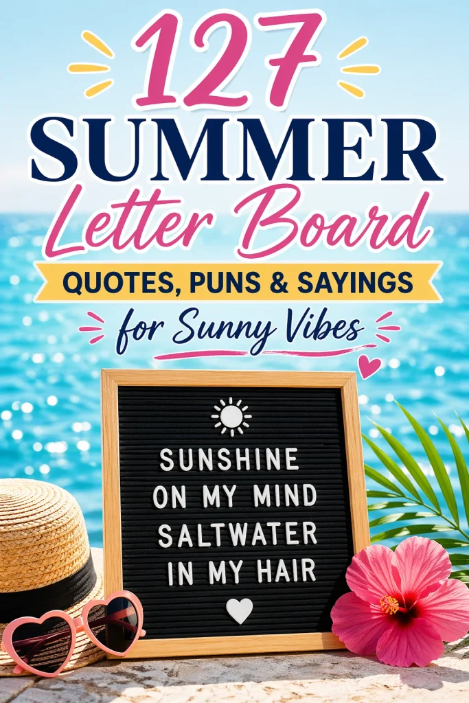 summer letter board quotes sayings puns 1