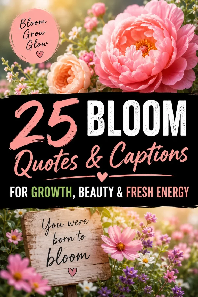 25 Bloom Quotes Captions for Growth Beauty Fresh Energy 3