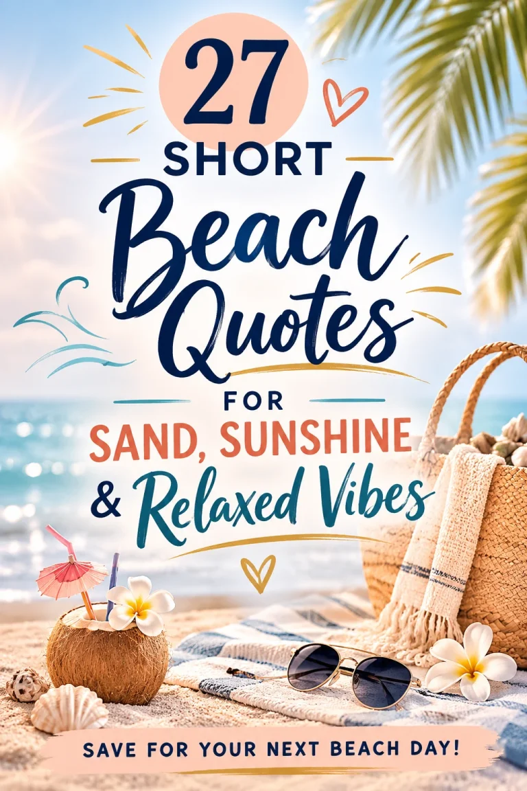 27 Short Beach Quotes for Sand, Sunshine & Relaxed Vibes