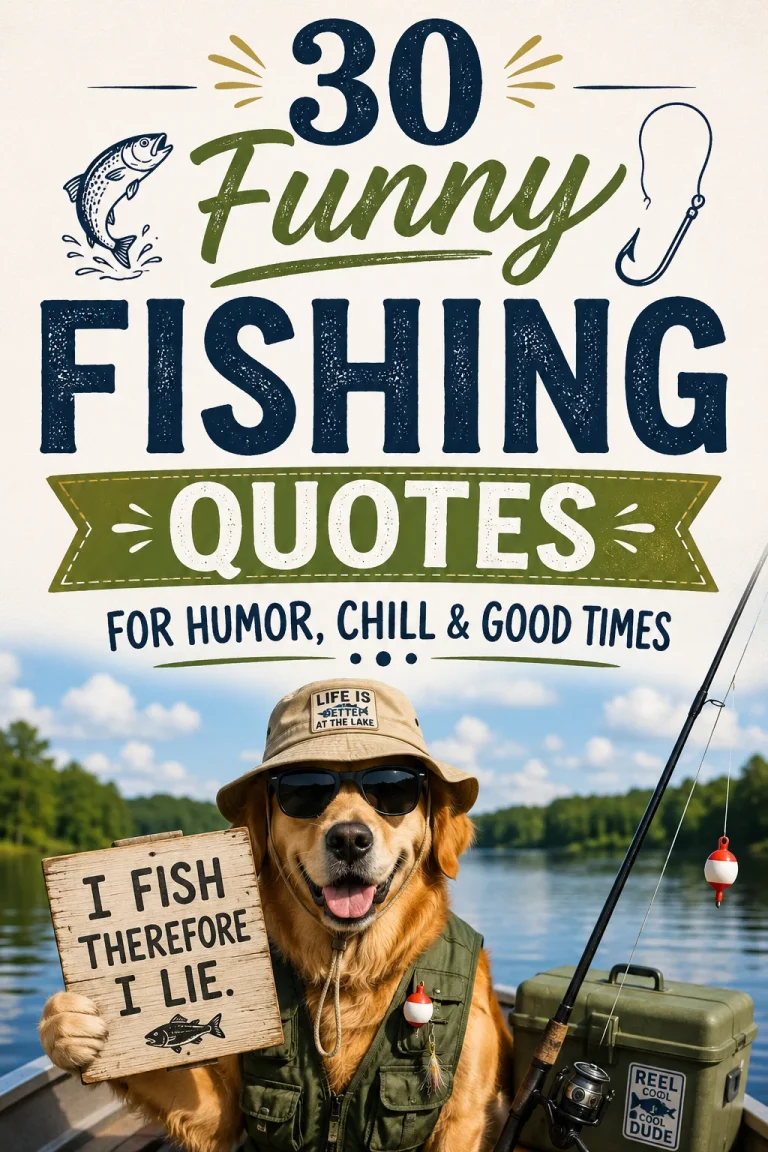 30 Funny Fishing Quotes for Humor, Chill & Good Times