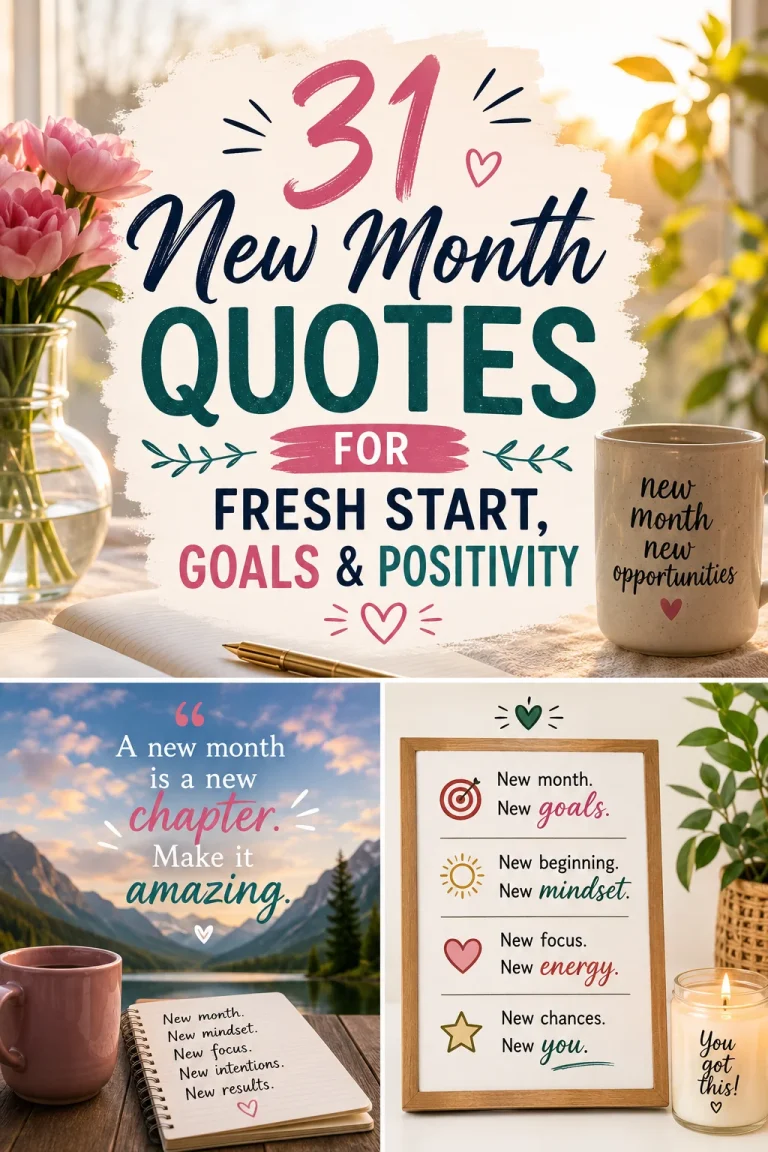 31 New Month Quotes for Fresh Start Goals Positivity 1