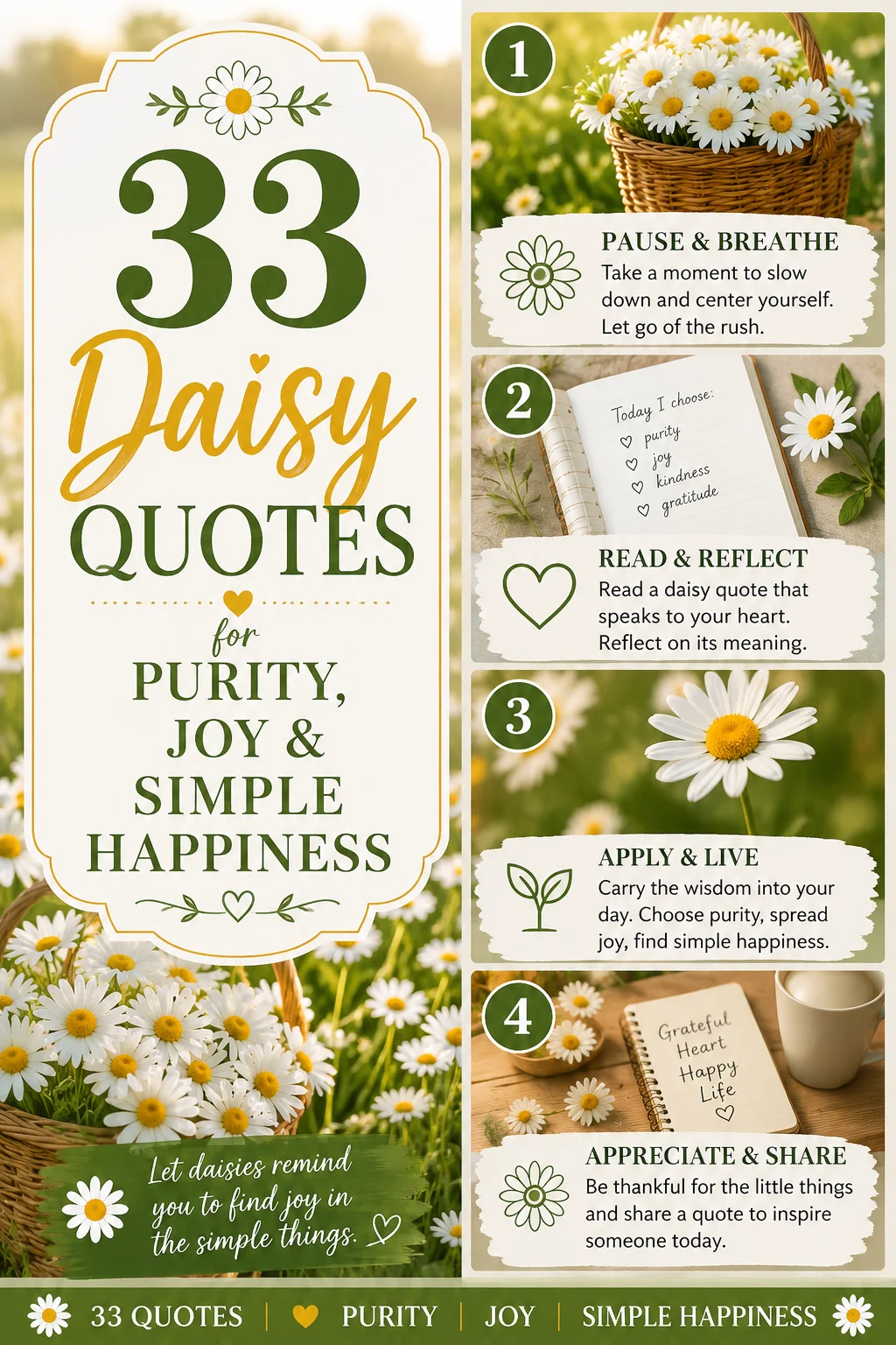 33 Daisy Quotes for Purity Joy Simple Happiness 3