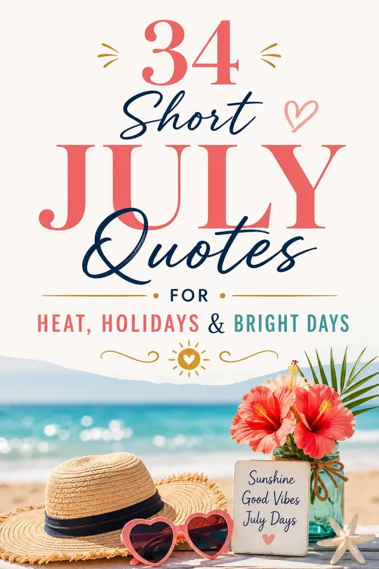 34 Short July Quotes for Heat, Holidays & Bright Days