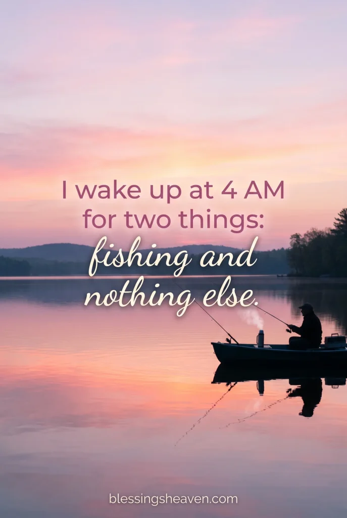 6. Funny Fishing Quotes About Waking Up Early