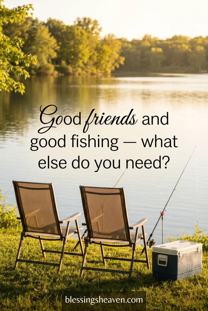 9. Funny Fishing Quotes About Fishing with Friends