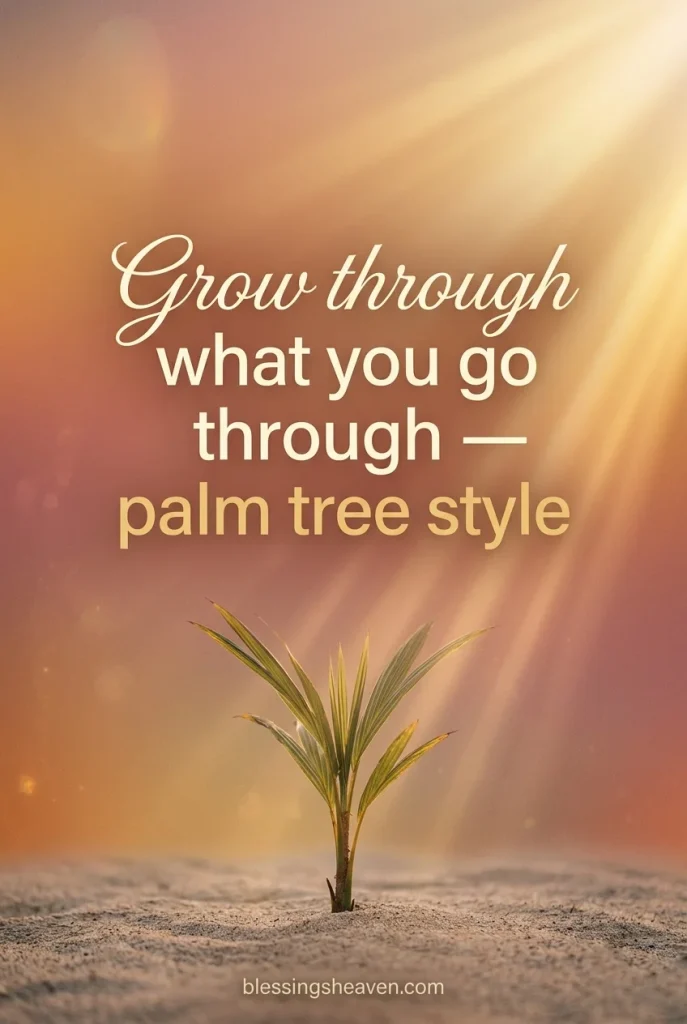 Palm Tree Quotes for Self Growth and Resilience