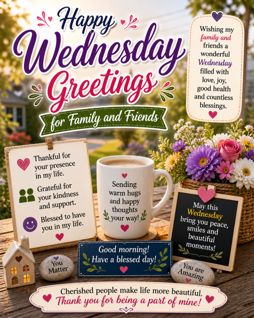 Wednesday Greetings for Family and Friends