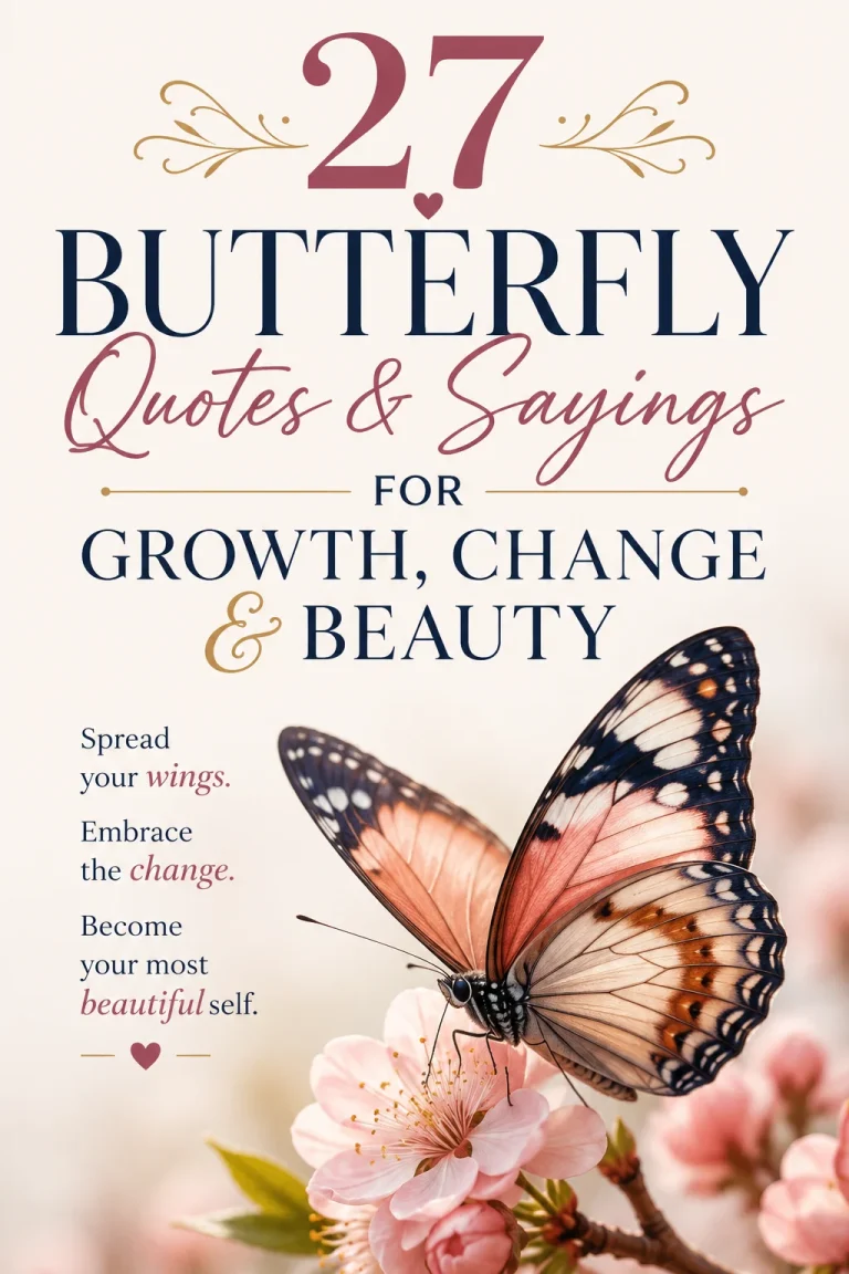 27 Butterfly Quotes & Sayings for Growth, Change & Beauty