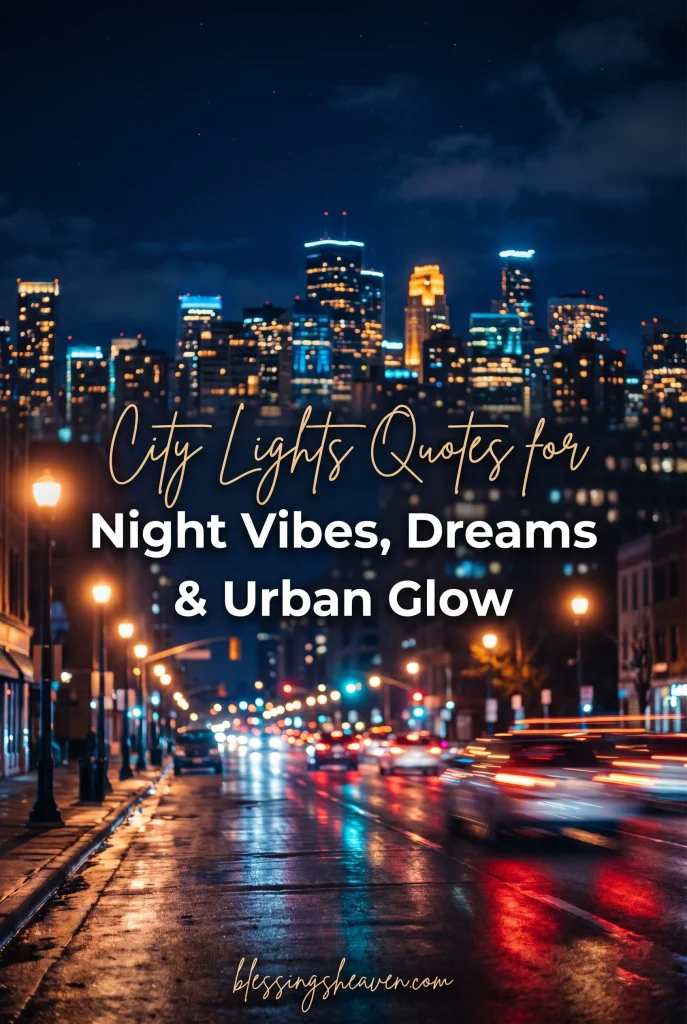 28 City Lights Quotes for Night Vibes Dreams Urban Glow