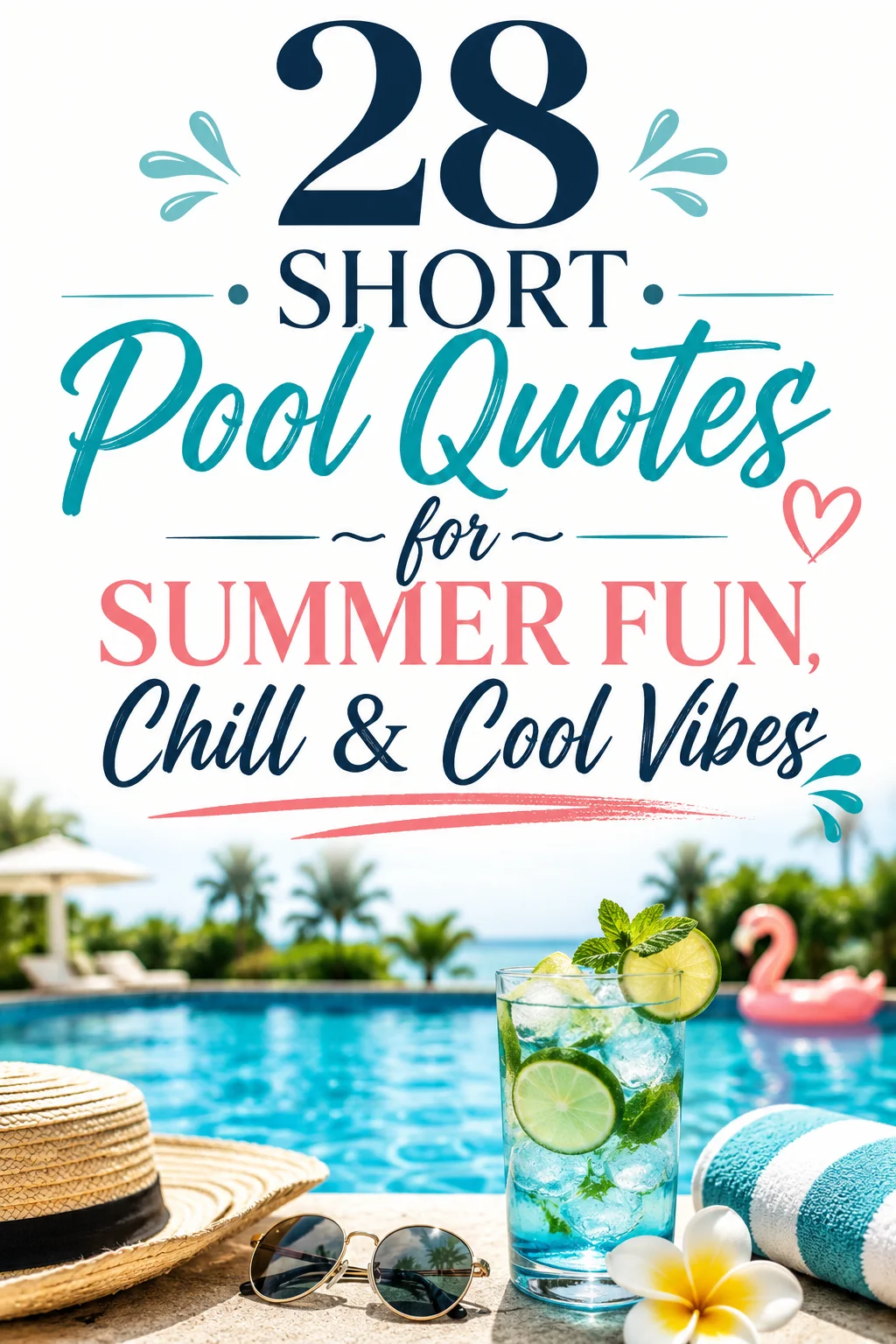 28 Short Pool Quotes for Summer Fun Chill Cool Vibes 1