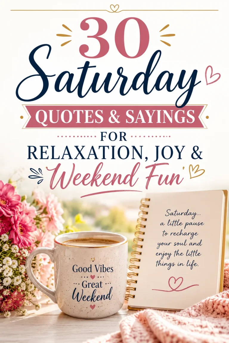 30 Saturday Quotes Sayings for Relaxation Joy Weekend Fun 1