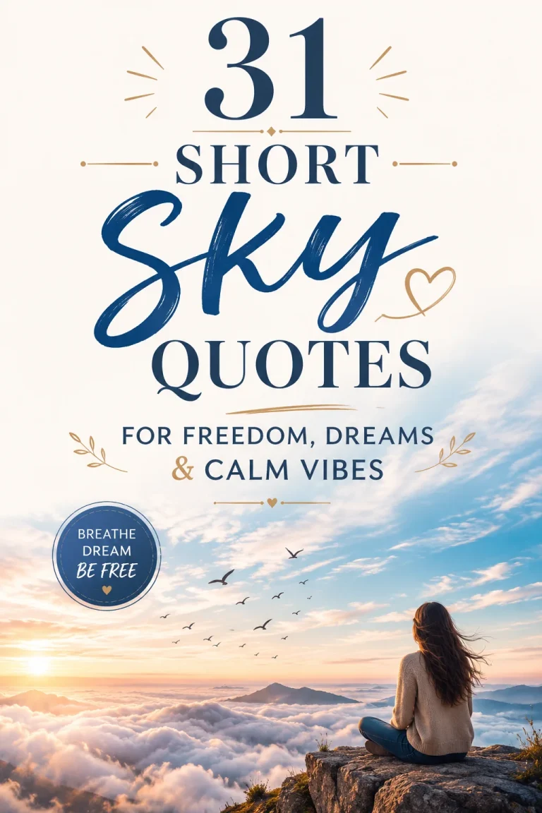 31 Short Sky Quotes for Freedom, Dreams & Calm Vibes