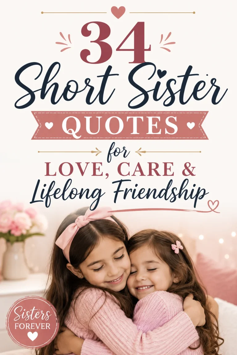 34 Short Sister Quotes for Love, Care & Lifelong Friendship