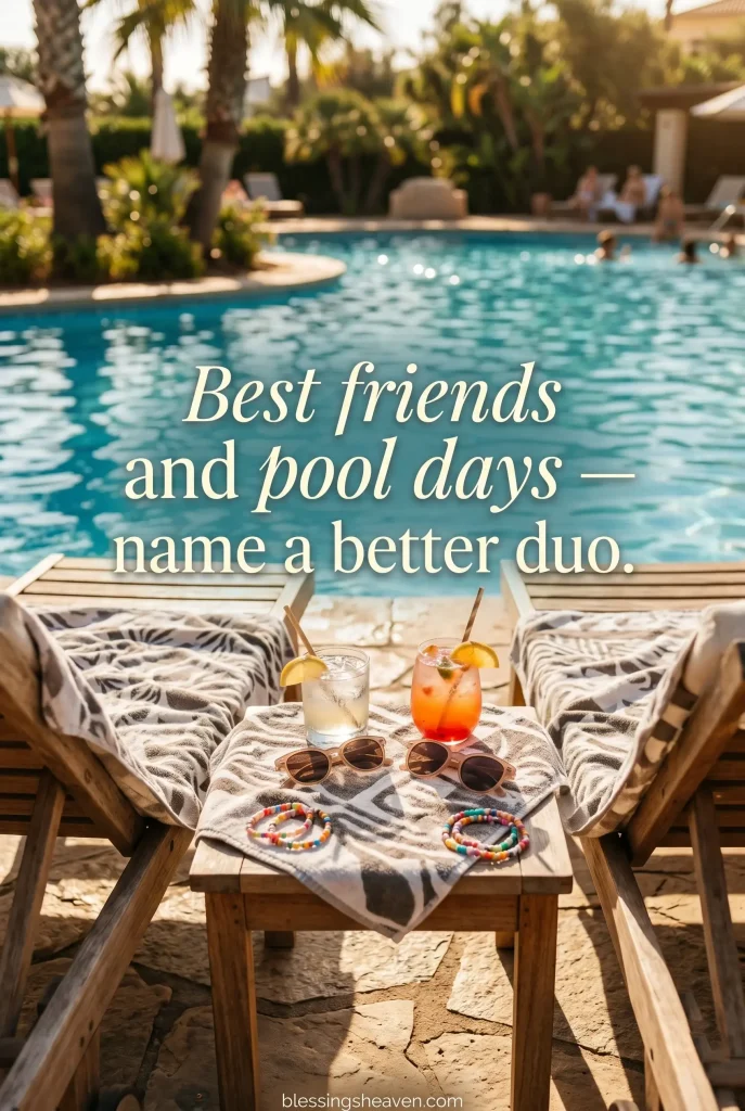 Best Friend Pool Quotes for Your Ride or Dies