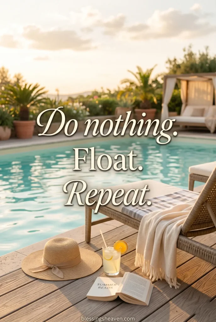Chill Pool Quotes for a Slow Lazy Summer Day