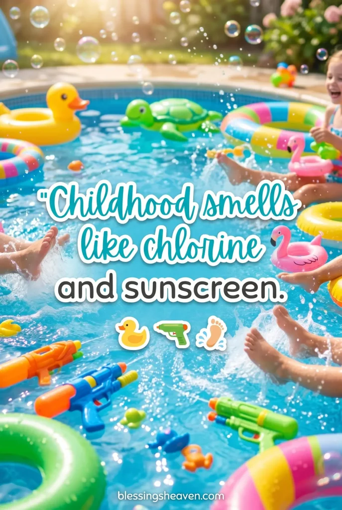 Cute Pool Quotes for Kids Families