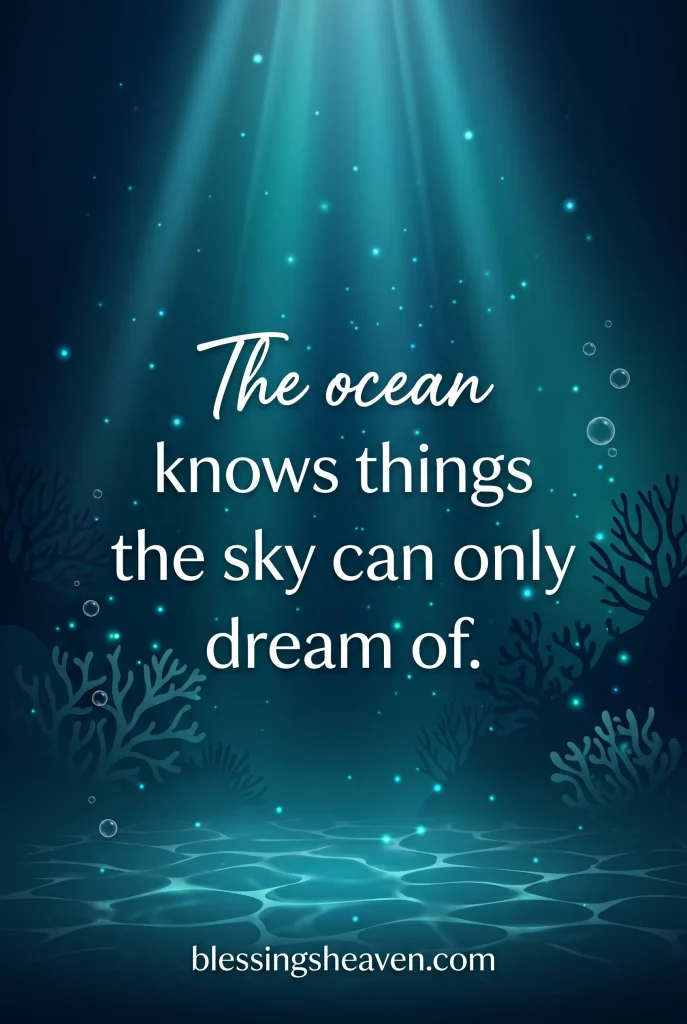Deep Blue Quotes About the Ocean and Soul