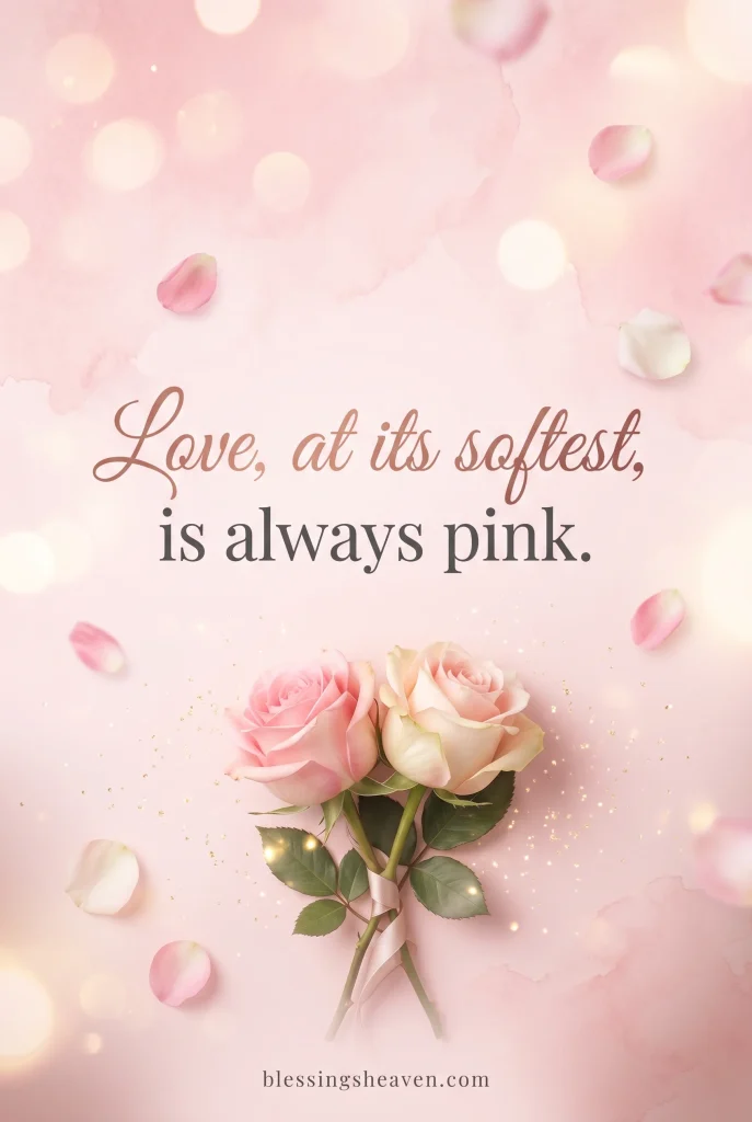 Pink Quotes That Capture the Softness of Love
