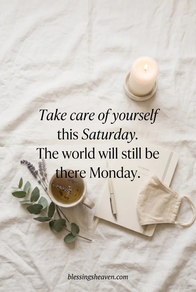 Saturday Self Care Quotes for Soul and Stillness