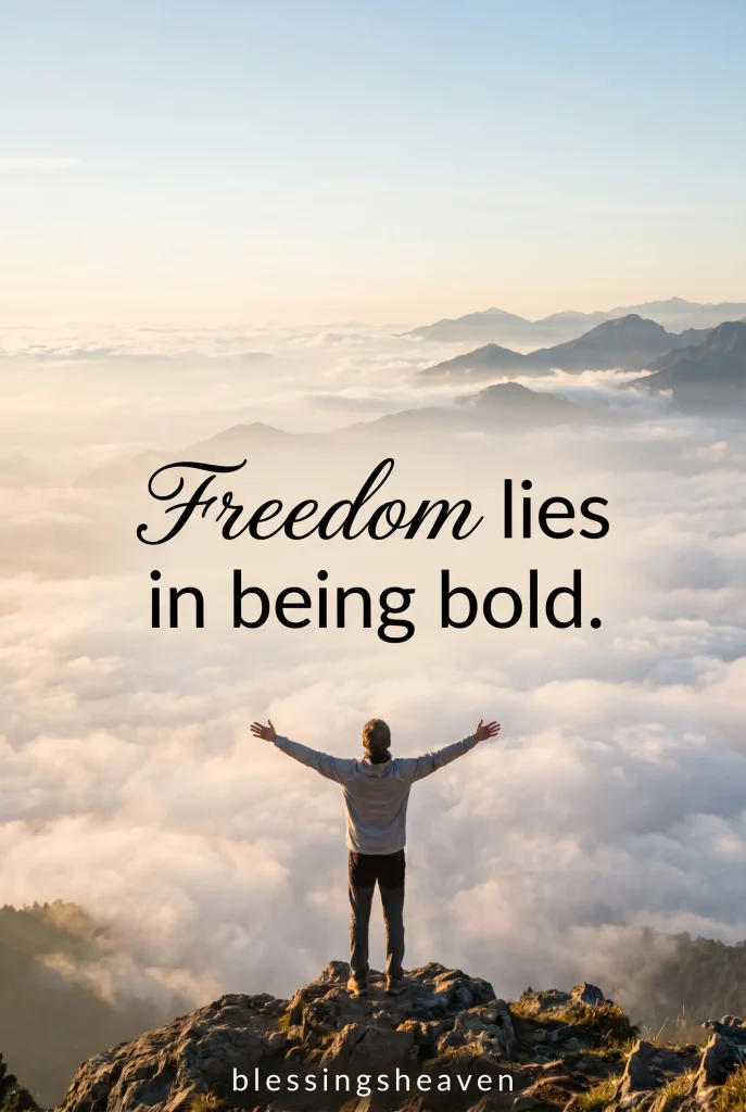 Short Mountain Quotes for Freedom