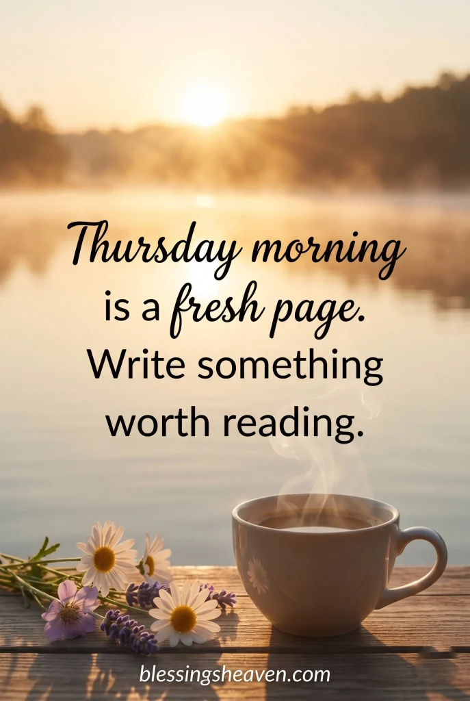 Thursday Morning Quotes to Start Your Day Strong