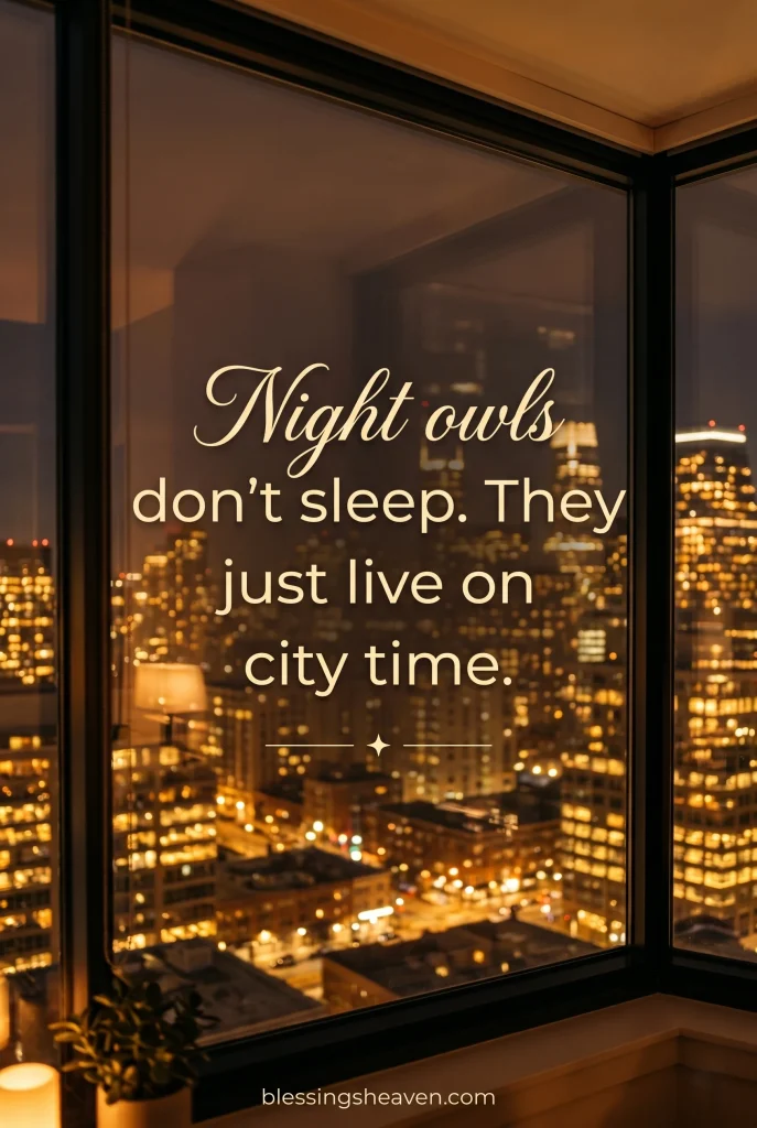 Urban Glow Quotes for the Night Owls