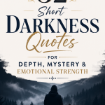 32 Short Darkness Quotes for Depth, Mystery & Emotional Strength