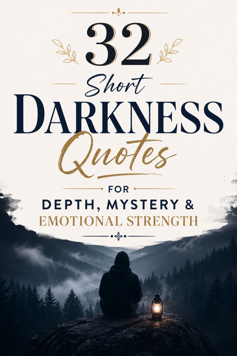 32 Short Darkness Quotes for Depth, Mystery & Emotional Strength