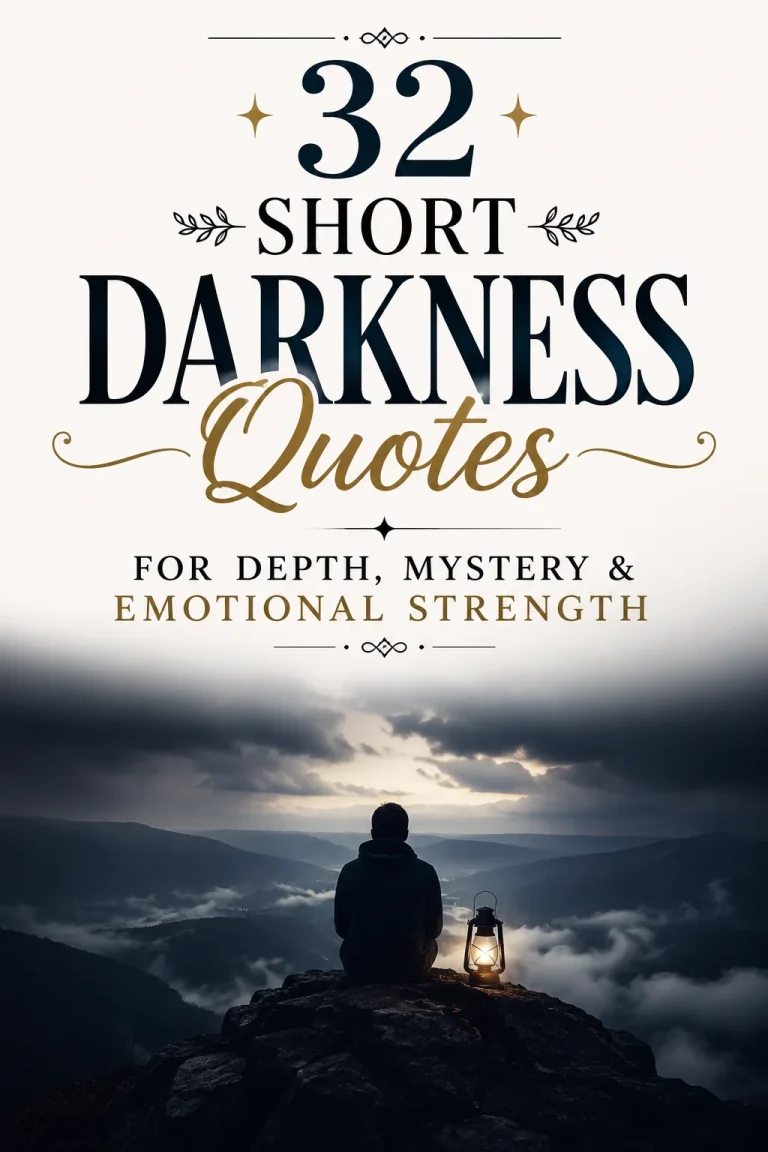 32 Short Darkness Quotes for Depth, Mystery & Emotional Strength