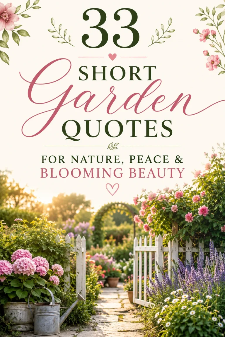 33 Short Garden Quotes for Nature Peace Blooming Beauty 3