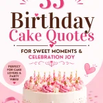 35 Birthday Cake Quotes for Sweet Moments & Celebration Joy