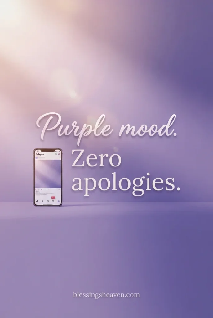 7. Short Purple Quotes for Instagram Captions