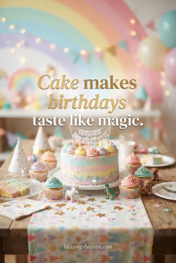 Birthday Cake Quotes for Kids