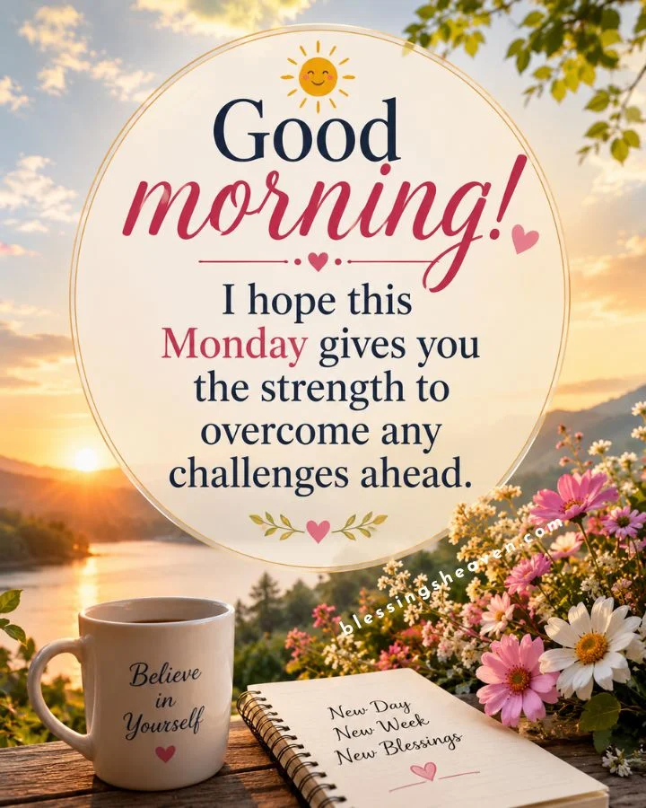 Good morning I hope this Monday gives you the strength to overcome any challenges ahead