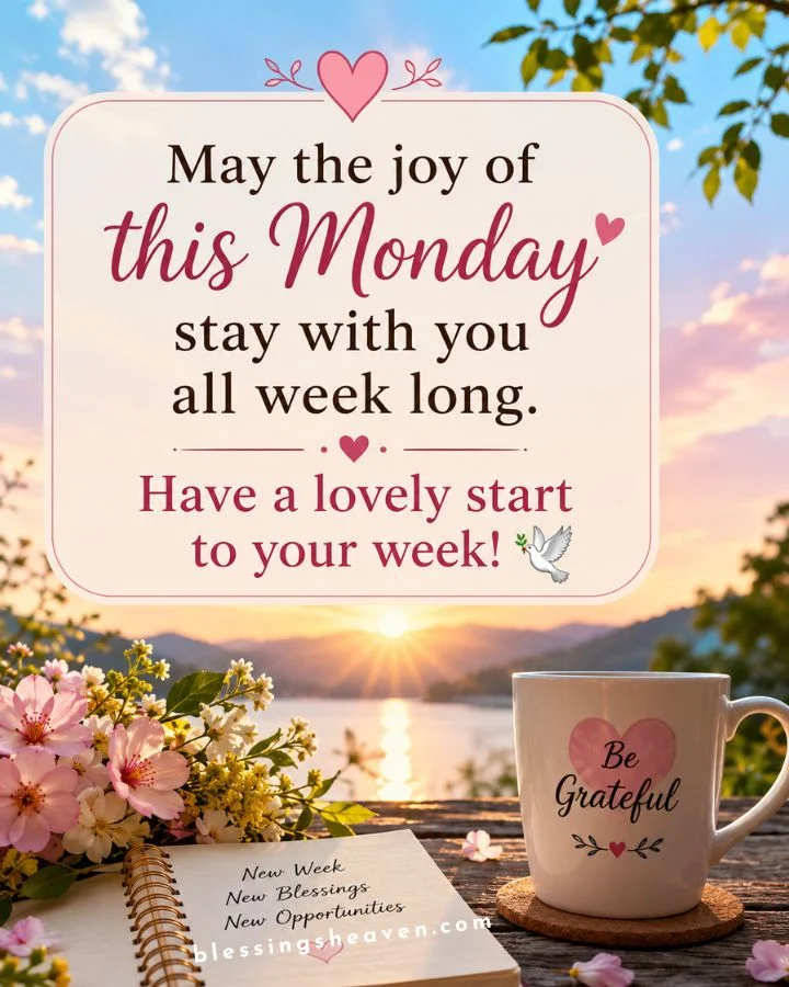 May the joy of this Monday stay with you all week long. Have a lovely start to your week