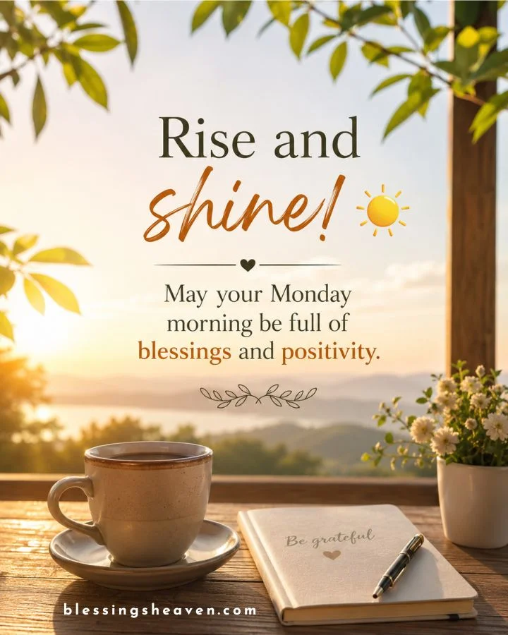 Rise and shine ☀️ May your Monday morning be full of blessings and positivity