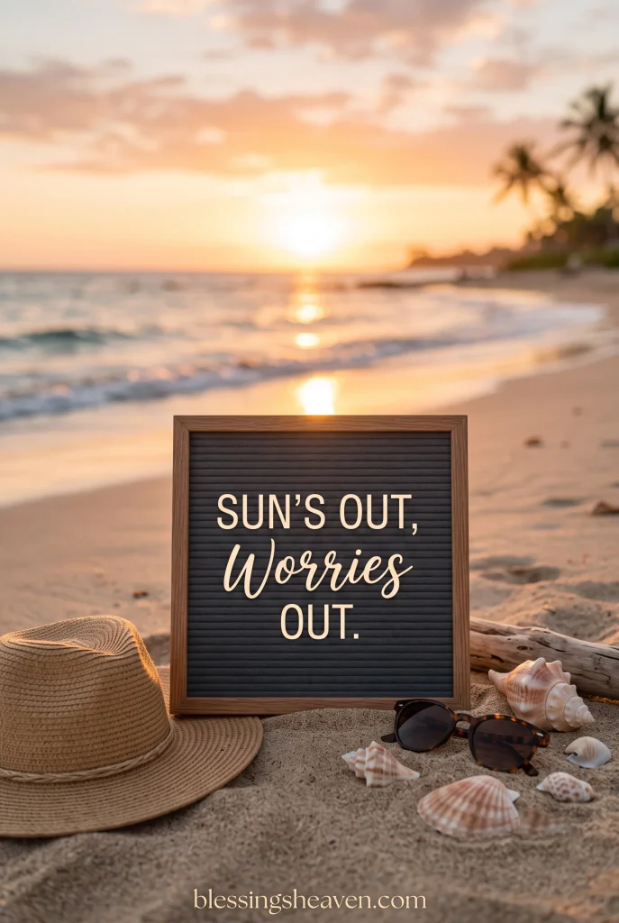 Sunny August Letter Board Quotes to Brighten Your Day