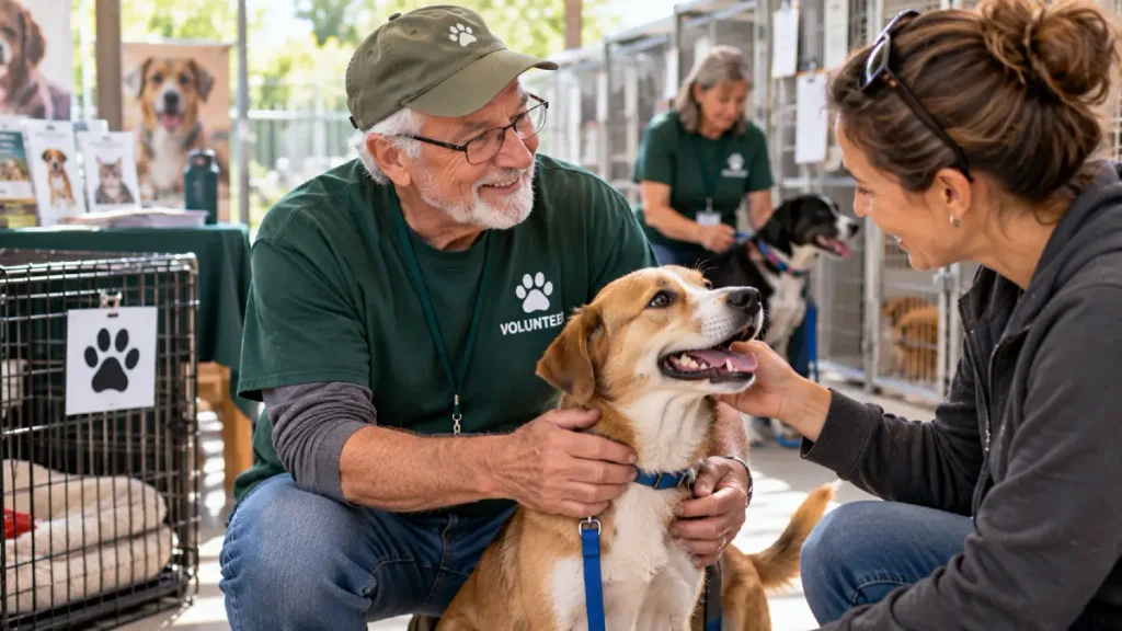 Help at an Animal Shelter or Pet Adoption Event