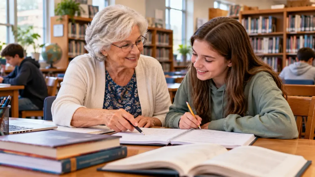 Tutor Students at a Library or Local School