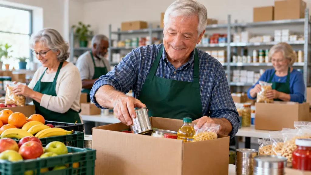 Volunteer at a Local Food Bank